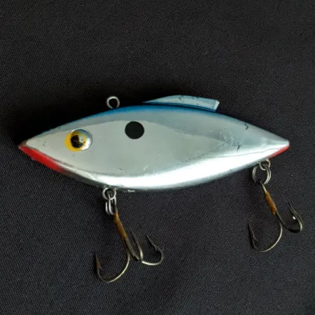 Vintage Bill Lewis Rat-L-Trap, 1/2oz Chrome Blue Back fishing lure #20243
