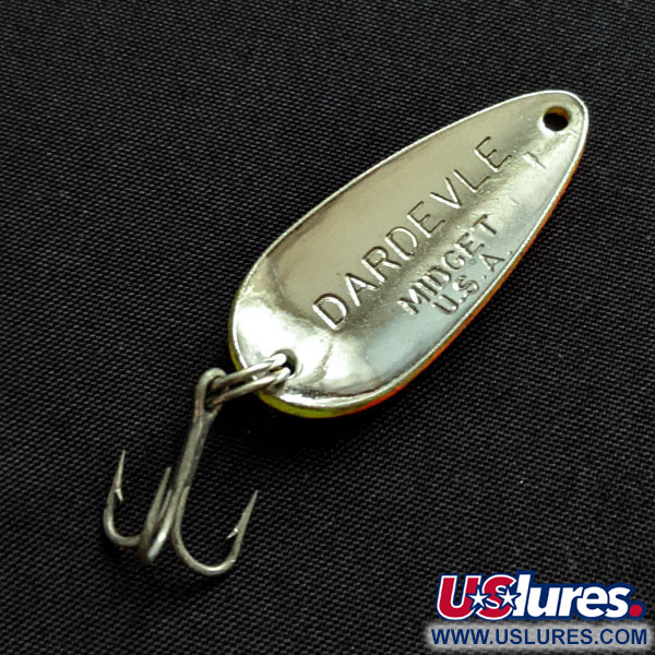 Vintage  Eppinger Dardevle Midget UV, 3/16oz Honeycomb Crash fishing spoon #20247