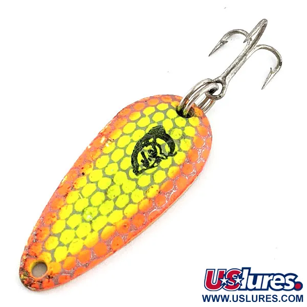 Vintage  Eppinger Dardevle Midget UV, 3/16oz Honeycomb Crash fishing spoon #20247