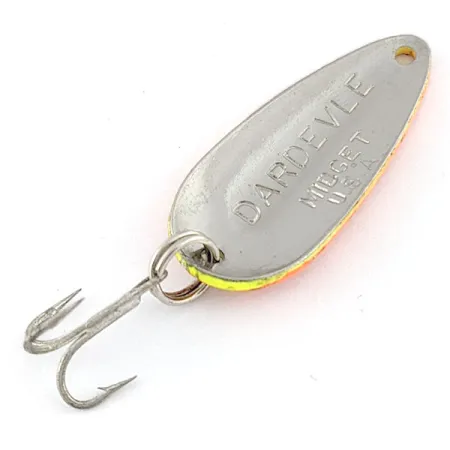 Vintage Eppinger Dardevle Midget UV, 3/16oz Honeycomb Crash fishing spoon #20247