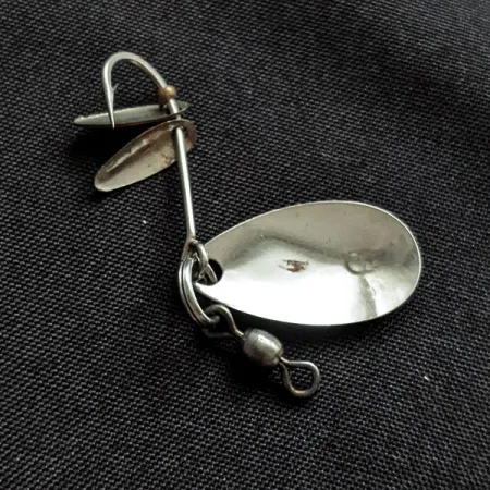 Vintage Hildebrandt Spinners Hildebrandt 2 Flicker Spinner, 3/64oz nickel spinning lure #20255