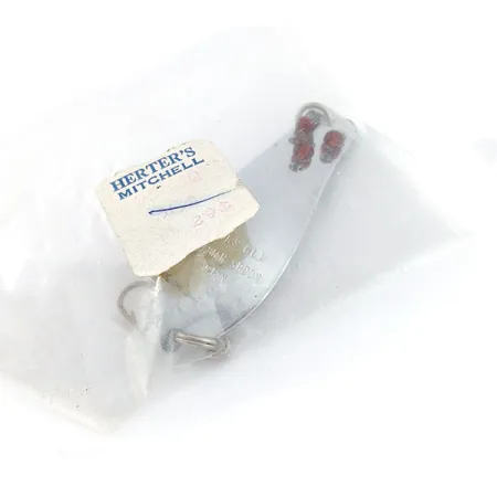 Herter's Canadian Spoon, 1/4oz nickel/red eyes fishing spoon #20256