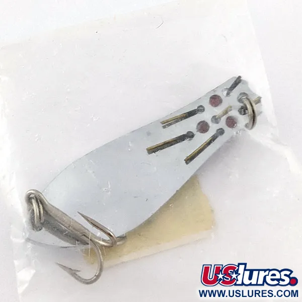 Herter's Canadian Spoon, 1/4oz nickel/red eyes fishing spoon #20256