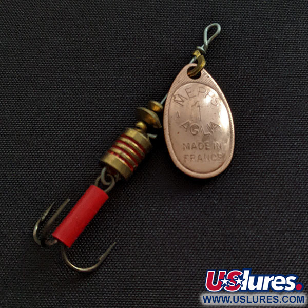 Vintage   Mepps Aglia 1, 1/8oz copper spinning lure #20277