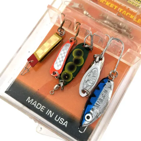Luhr Jensen Vintage Luhr jensen 5 Lure Pockit kit, fishing spoon #20287