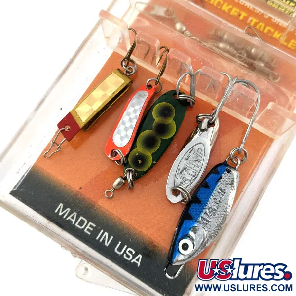 Luhr Jensen Vintage Luhr jensen 5 Lure Pockit kit, fishing spoon #20287