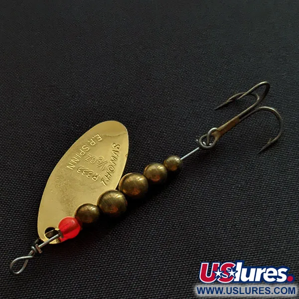 Vintage Thomas EP Spinn, 3/16oz gold/red/black spinning lure #20289