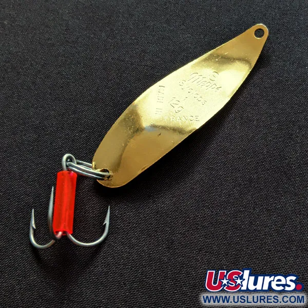 Vintage   Mepps Syclops 1, 2/5oz gold fishing spoon #20324