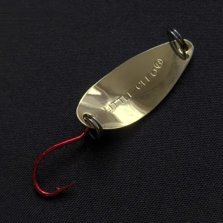 Vintage Acme Little Cleo, 1/16oz gold fishing spoon #20329