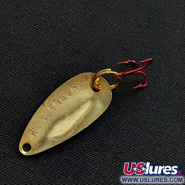 Vintage  Acme Wonderlure, 1/32oz gold fishing spoon #20346