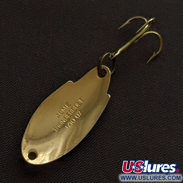 Vintage   Acme Thunderbolt, 1/8oz gold fishing spoon #20347