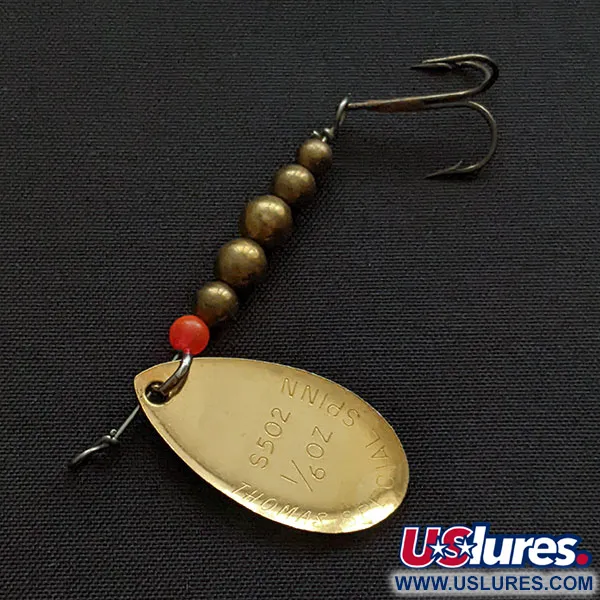 Vintage   Thomas Special Spinner, 3/16oz gold spinning lure #20353