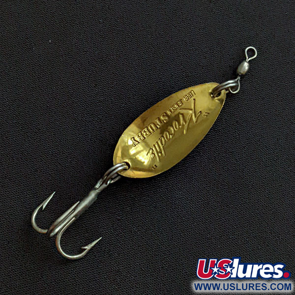 Luhr Jensen Lil' Kroc (Krocodile Stubby), 3/16oz brass fishing spoon #20357