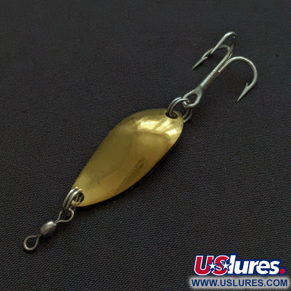 Luhr Jensen Lil' Kroc (Krocodile Stubby), 3/16oz brass fishing spoon #20357