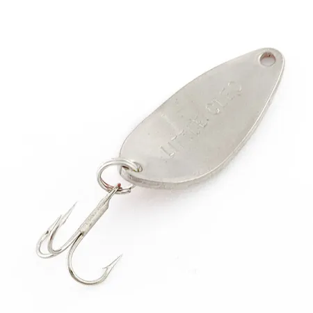 Vintage Acme Little Cleo, 3/16oz nickel/orange fishing spoon #20364