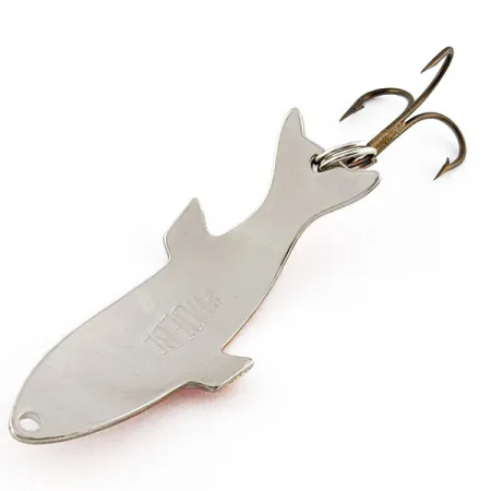 Vintage Acme Phoebe, 1/4oz orange/nickel fishing spoon #20367