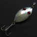 Vintage  Hofschneider Red Eye Wiggler, 1oz nickel/red eyes fishing spoon #20371