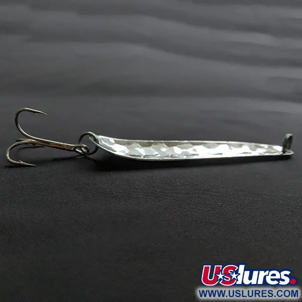 Vintage Len Thompson Northern King NK28, 1/2oz silver fishing spoon #20374
