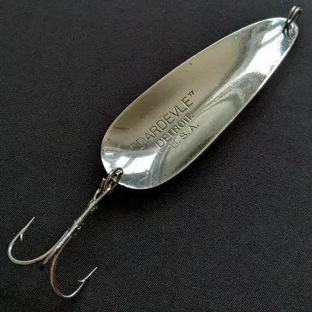 Vintage Eppinger Dardevle, 1oz Nickel fishing spoon #20376
