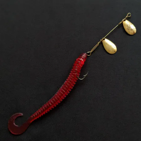 Vintage Hildebrandt Spinners Hildebrandt Spinner 2, 3/16oz złoty/czerwony spinning lure #20381