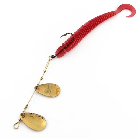 Vintage Hildebrandt Spinners Hildebrandt Spinner 2, 3/16oz złoty/czerwony spinning lure #20381
