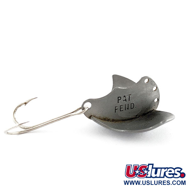 Vintage Harrison Industries Baby Bat, 1/2oz silver fishing spoon #20401