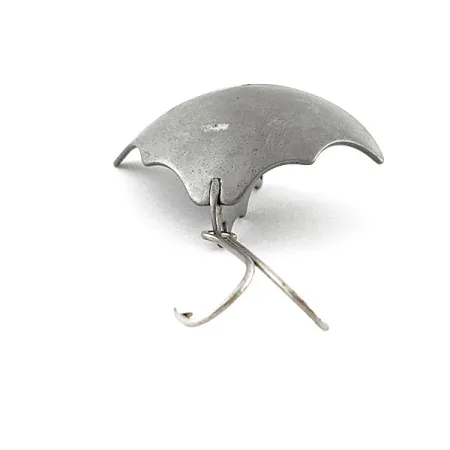 Vintage Harrison Industries Baby Bat, 1/2oz silver fishing spoon #20401