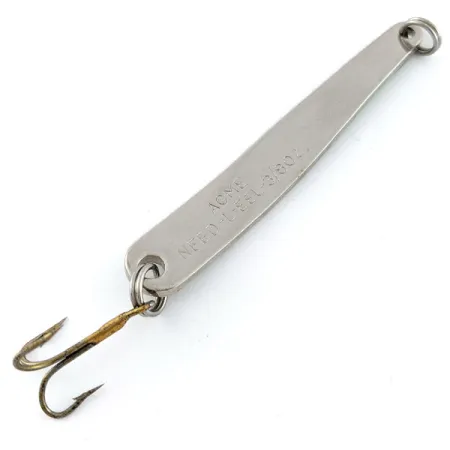 Vintage Acme Need-L-EEL, 1/2oz Chrome Green fishing spoon #20405