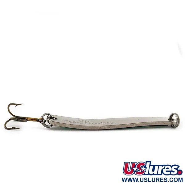 Vintage Acme Need-L-EEL, 1/2oz Chrome Green fishing spoon #20405