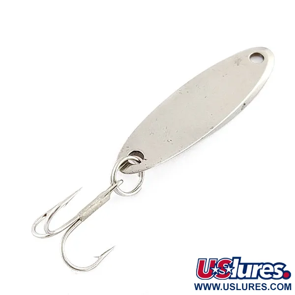 Vintage Acme Kastmaster, 1/8oz nickel/orange fishing spoon #20406