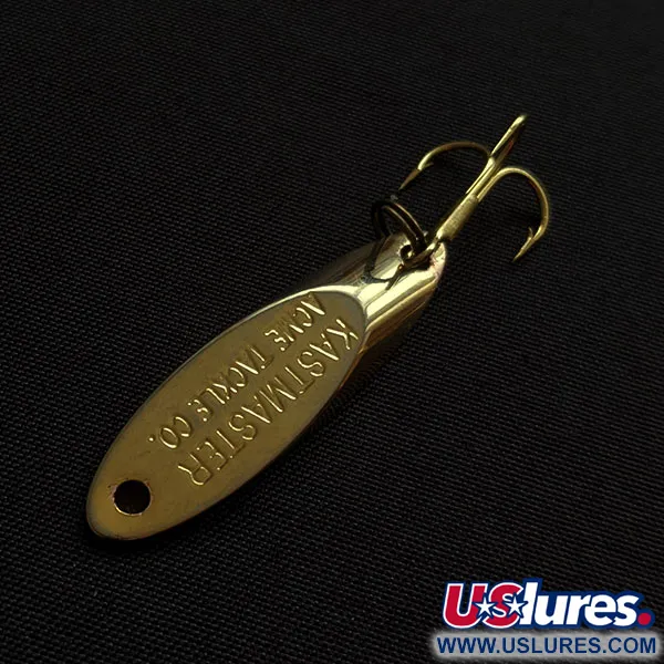 Vintage Acme Kastmaster, 1/8oz gold fishing spoon #20409