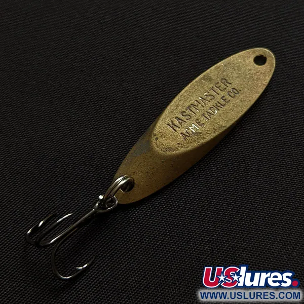 Vintage Acme Kastmaster, 1/4oz brass fishing spoon #20410