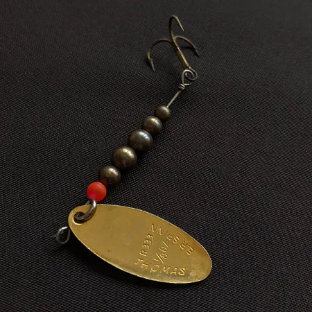 Vintage Thomas EP Spinn, 3/16oz gold spinning lure #20412