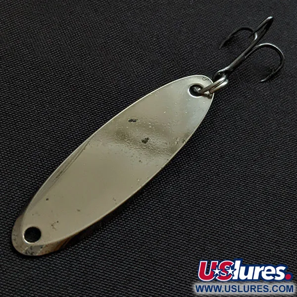 Vintage Acme Kastmaster, 1/4oz nickel fishing spoon #20420