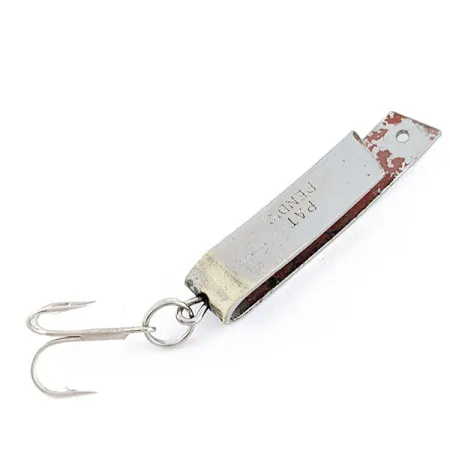 Vintage South Bend Super-Duper 503, 1/8oz nickel/red fishing spoon #20423