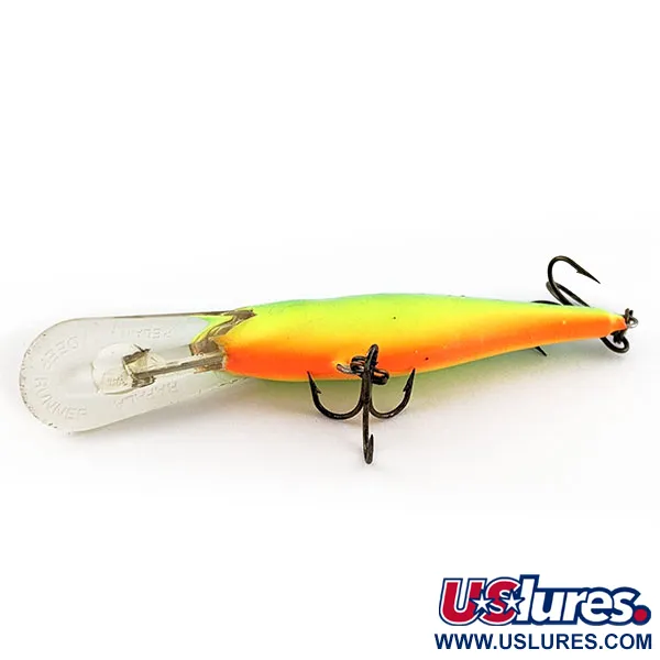 Vintage   Rapala Shad Rap Deep Runner 07, 1/4oz FT (Fire Tiger) fishing lure #20427