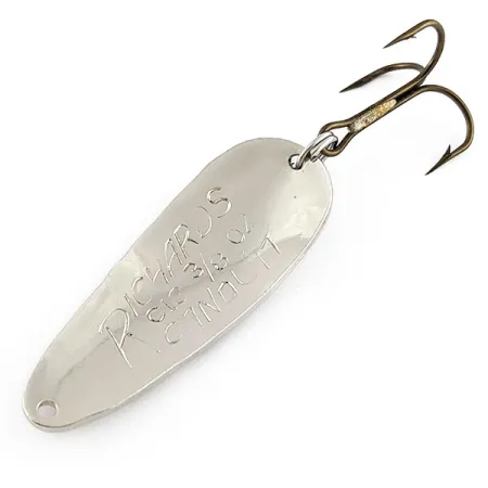 Vintage Thomas  Richards Canduit C13, 1/3oz hammered nickel fishing spoon #20429