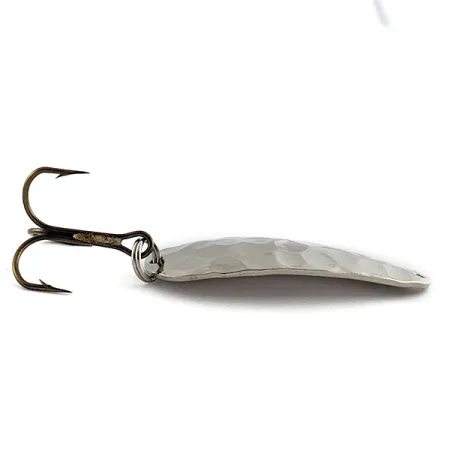 Vintage Thomas  Richards Canduit C13, 1/3oz hammered nickel fishing spoon #20429