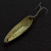 Vintage  Luhr Jensen Krocodile, 1/3oz gold fishing spoon #20437