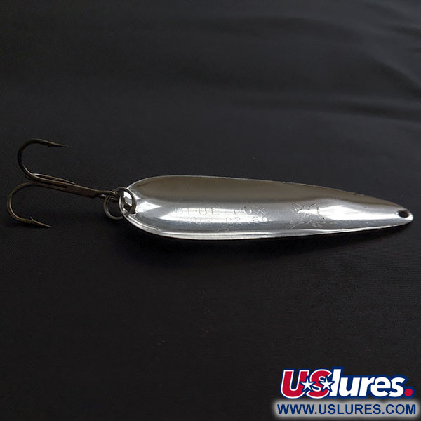 Vintage   Blue Fox Aqua Spoon, 3/4oz nickel fishing spoon #20451