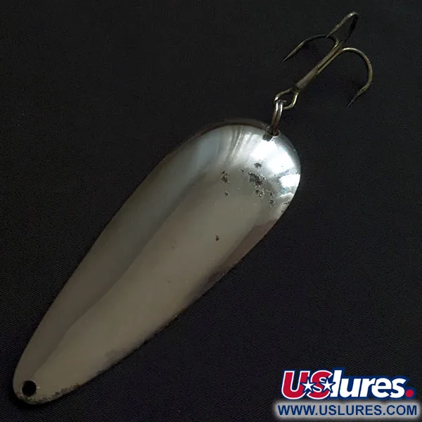 Vintage   Blue Fox Aqua Spoon, 3/4oz nickel fishing spoon #20451