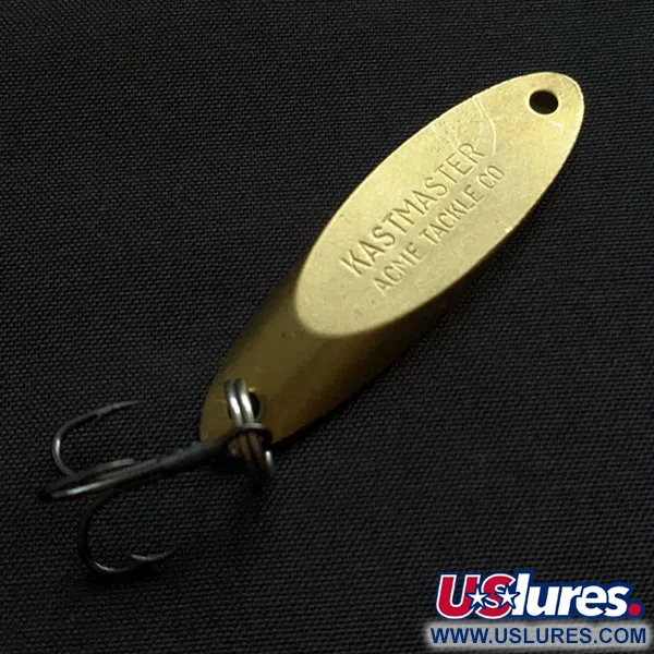 Vintage Acme Kastmaster, 1/4oz brass fishing spoon #20459