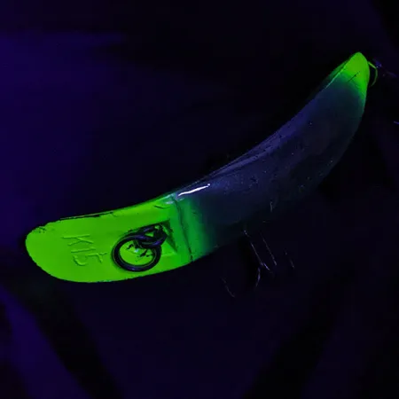 Vintage Luhr Jensen Rattling Kwikfish K15 UV, 1oz fishing lure #20470