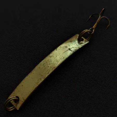 Vintage Yakima Bait Skiny-miny UV, 1/8oz gold/orange UV fishing spoon #20473