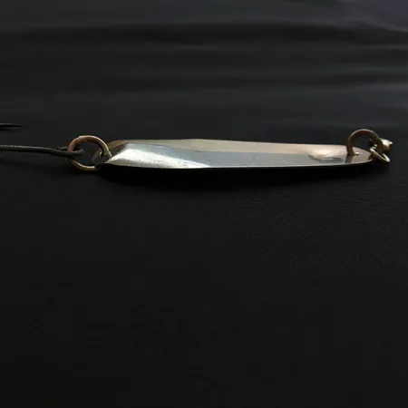 Vintage Luhr Jensen McMahon 5, 1/2oz nickel/brass fishing spoon #20478