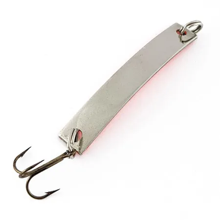 Vintage Yakima Bait Skiny-miny UV, 1/8oz nickel/orange UV fishing spoon #20483