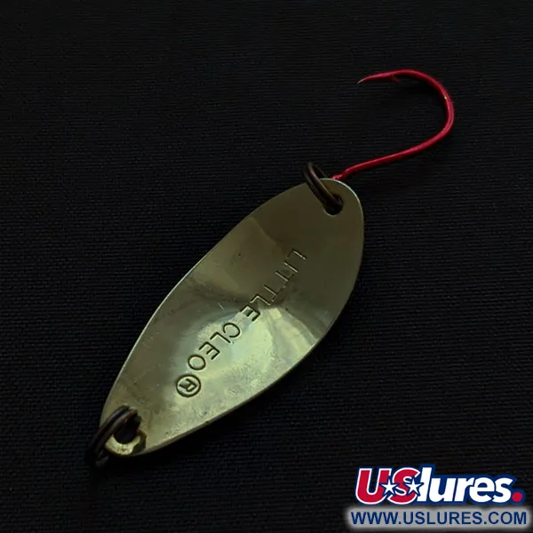 Vintage Acme Little Cleo, 1/16oz gold fishing spoon #20487