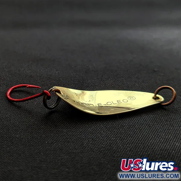 Vintage Acme Little Cleo, 1/16oz gold fishing spoon #20487