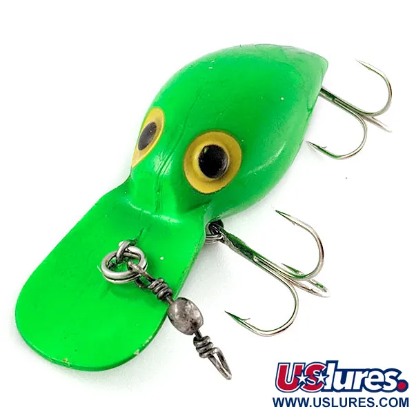 Vintage    Storm Magnum Wiggle Wart UV (Pre Rapala), 3/4oz green fishing lure #20490