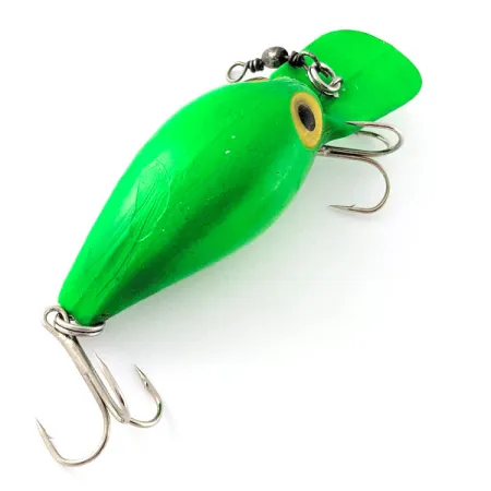 Vintage  Storm Magnum Wiggle Wart UV (Pre Rapala), 3/4oz green fishing lure #20490